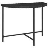 Vidaxl tuintafel 100x50x75 cm poly rattan zwart