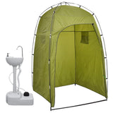 Vidaxl Camping -Wachs mit Zelt tragbar 20 l