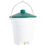 VIDAXL -Geflügelwasserbehälter mit Zitzen 12 l