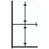 Vidaxl begehete Duschwand zusammenklappbar 70x190 cm ESG-Glas transparent