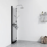 Vidaxl begehete Duschwand zusammenklappbar 80x190 cm ESG-Glas transparent