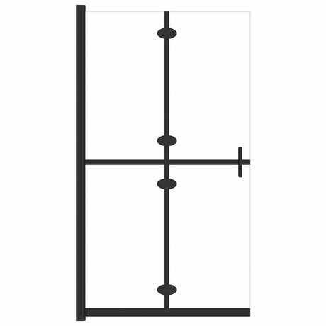 Vidaxl begehete Duschwand zusammenklappbar 90x190 cm ESG-Glas Transparent