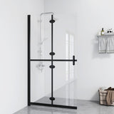 Vidaxl begehete Duschwand zusammenklappbar 110x190 cm ESG-Glas Transparent