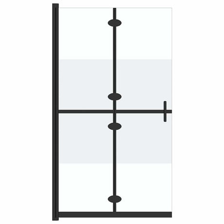 Vidaxl Walk-in Duschwand zusammenklappbar 80x190 cm ESG-Glas Halfmat