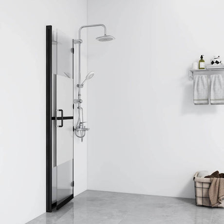 Vidaxl begehete Duschwand zusammenklappbar 90x190 cm Esg-Glas Halfmat