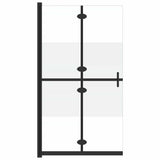 Vidaxl begehete Duschwand zusammenklappbar 100x190 cm ESG-Glas Halfmat