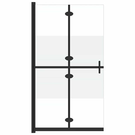 Vidaxl begehete Duschwand zusammenklappbar 100x190 cm ESG-Glas Halfmat