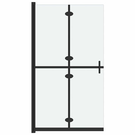 Vidaxl begehete Duschwand zusammenklappbar 70x190 cm ESG-Glas-Matte