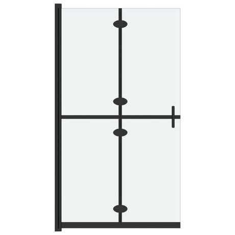 Vidaxl begehete Duschwand zusammenklappbar 80x190 cm ESG-Glas Matte