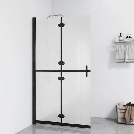 Vidaxl begehete Duschwand zusammenklappbar 80x190 cm ESG-Glas Matte