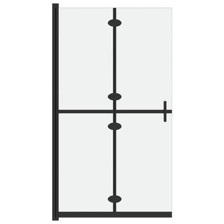 Vidaxl Walk-in Duschwand zusammenklappbar 100x190 cm Esg-Glas Matte