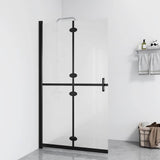 Vidaxl Walk-in Duschwand zusammenklappbar 100x190 cm Esg-Glas Matte