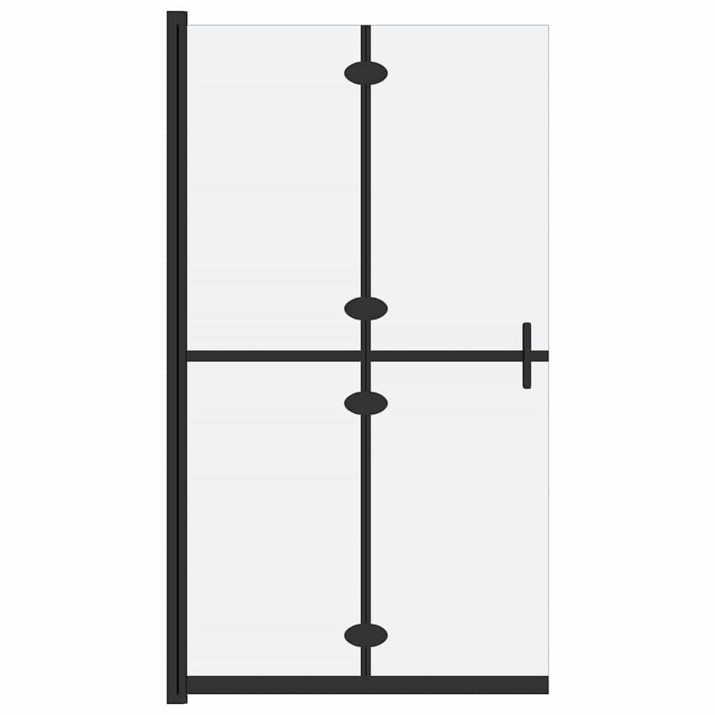 Vidaxx begehbare Duschabtrennung klappbar 110x190 cm ESG-Glas matt