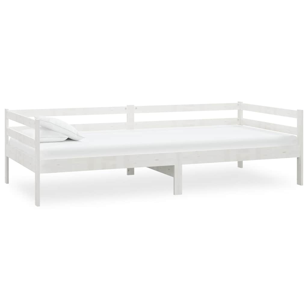Vidaxl slaapbank massief grenenhout wit 90x200 cm