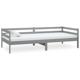 Vidaxl slaapbank massief grenenhout grijs 90x200 cm