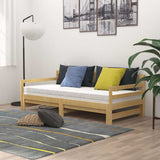 Vidaxl slaapbank uitschuifbaar massief grenenhout 2x(90x200) cm