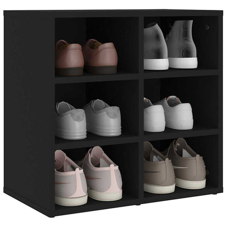 Vidaxl schoenenkast 52,5x30x50 cm zwart