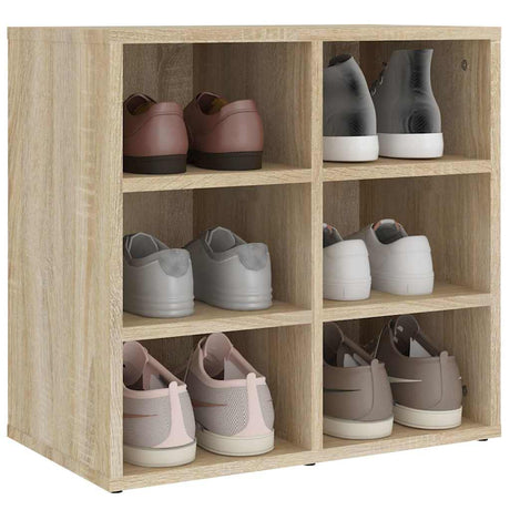 Vidaxl schoenenkast 52,5x30x50 cm sonoma eikenkleurig