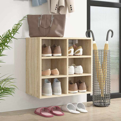 Vidaxl schoenenkast 52,5x30x50 cm sonoma eikenkleurig