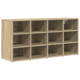 Vidaxl schoenenkast 103 x 30 x 51 cm bewerkt hout sonoma eiken