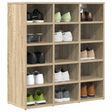Vidaxl schoenenkast 77,5 x 30 x 83,5 cm bewerkt hout sonoma eiken