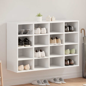 Vidaxl schoenenkast 103 x 30 x 67 cm bewerkt hout wit