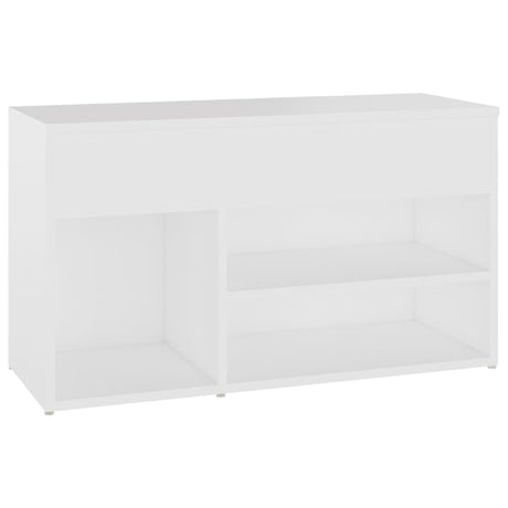 Vidaxl Schuhsofa 80x30x45 cm verarbeitetes Holz weiß