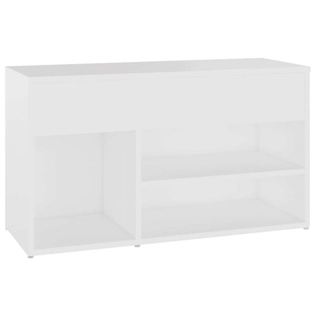 Vidaxl Schuhsofa 80x30x45 cm verarbeitetes Holz weiß