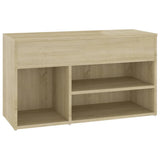 Vidaxl Schuhsofa 80x30x45 cm verarbeitetes Holz Sonoma Eiche farbig