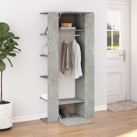Vidaxl halmeubel 97,5x37x99 cm bewerkt hout betongrijs