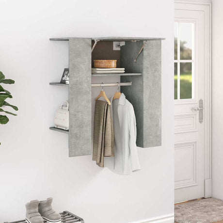 Vidaxl halmeubel 97,5x37x99 cm bewerkt hout betongrijs