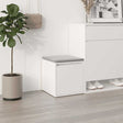 VIDAXL -Speicherbox mit Schublade 40,5 x 40 x 40 cm verarbeitetes Holz weiß