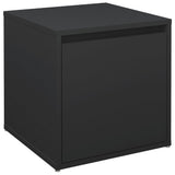 VIDAXL -Speicherbox mit Schublade 40,5 x 40 x 40 cm verarbeitetes Holz schwarz