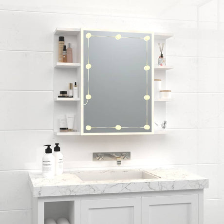 Vidaxl spiegelkast met led-verlichting 70x16,5x60 cm wit