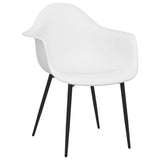 Vidaxl eetkamerstoelen 4 st pp wit