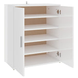 Vidaxl Schuhschrank 60x35x70 cm propertiertes Holz Hochglanz weiß