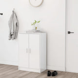 Vidaxl Schuhschrank 60x35x92 cm Spanplatte Hochglanz weiß