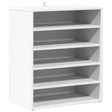 Vidaxl Schuhschrank 60x35x70 cm verarbeitetes Holz weiß