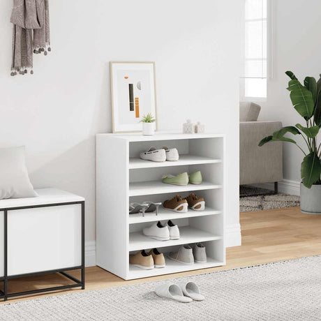 Vidaxl Schuhschrank 60x35x70 cm verarbeitetes Holz weiß