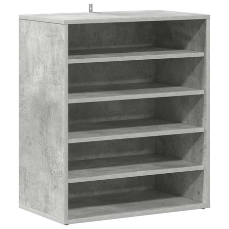 VIDAXL -Schuhschrank 60x35x70 cm verarbeiteter Holzbetonglijs