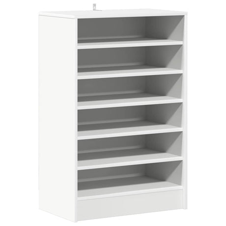 Vidaxl Schuhschrank 60x35x92 cm verarbeitetes Holz weiß