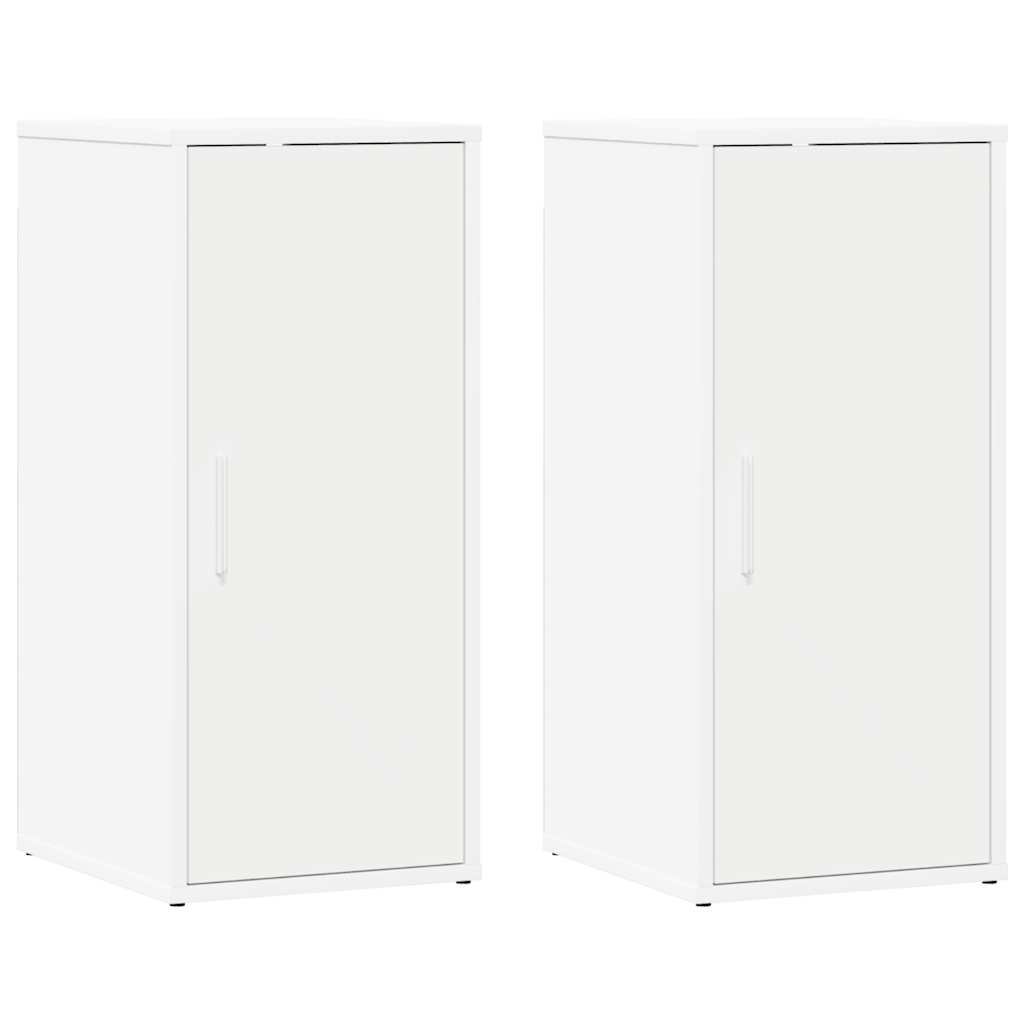 Vidaxx Schuhschränke 2 Stk. 32x35x70 cm lackiertes Holz weiß