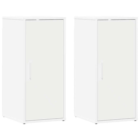 Vidaxx Schuhschränke 2 Stk. 32x35x70 cm lackiertes Holz weiß