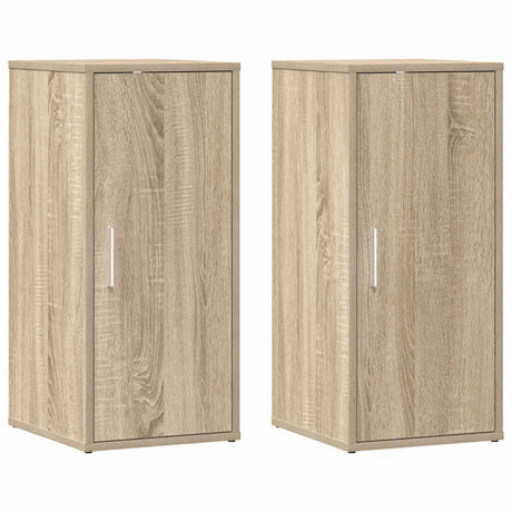 Vidaxx Schuhschränke 2 Stk. 32x35x70 cm Spanplatte Sonoma-Eiche farbig