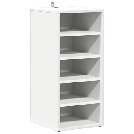 Vidaxl Schuhschrank 31,5 x 35 x 70 cm verarbeitetes Holz weiß