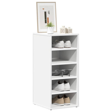Vidaxl -Schuhschränke 2 PCs 31,5 x 35 x 70 cm verarbeitetes Holz weiß