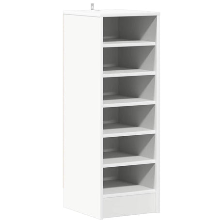 Vidaxl Schuhschrank 31,5 x 35 x 90 cm verarbeitetes Holz weiß