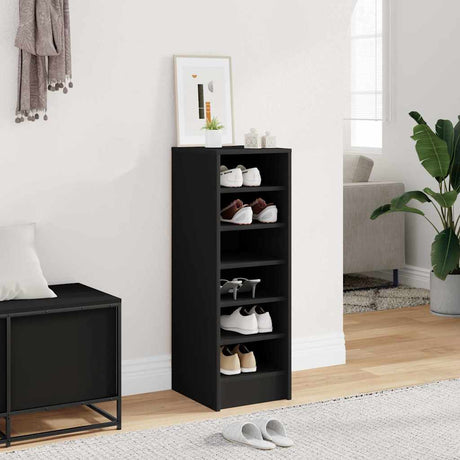 Vidaxl Schuhschrank 31,5 x 35 x 90 cm propertiertes Holzschwarz