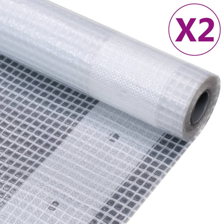 VIDAXL DESTEILS 2 ST LENO 260 G M² 4x2 m Weiß
