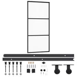 Vidaxl -Schiebetür mit Teig 90x205 cm Aluminium und ESG -Glas